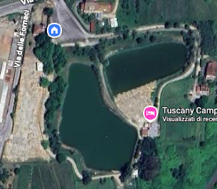 Google Maps location of Tuscany.Camp in Altopascio, Tuscany, Italy