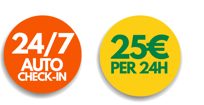 tasto 24/7 25€ per 24h